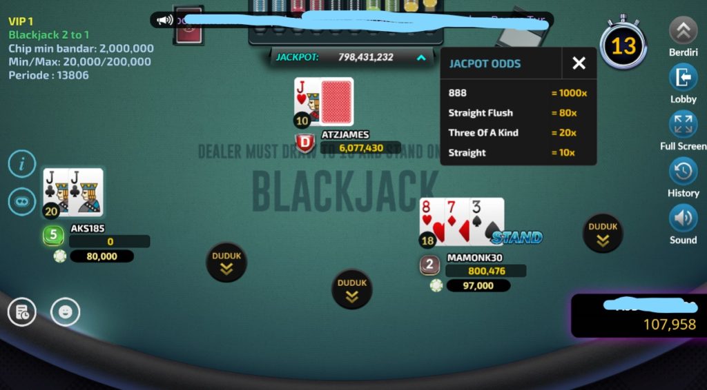 Jenis Jackpot Judi Blackjack Online Di Situs IDN Play
